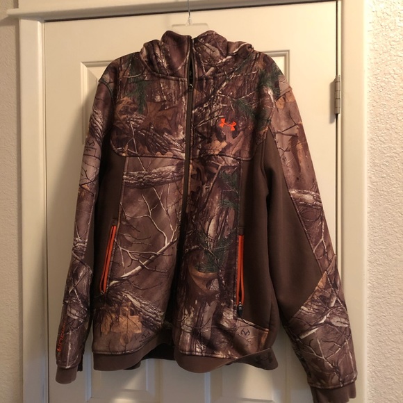 mens under armour camo jacket